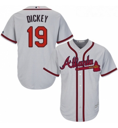 Youth Majestic Atlanta Braves 19 RA Dickey Authentic Grey Road Cool Base MLB Jersey Youth Majestic Atlanta Braves 19 RA Dickey Authentic Grey Road Cool Base MLB Jersey
