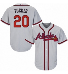 Youth Majestic Atlanta Braves 20 Preston Tucker Authentic Grey Road Cool Base MLB Jersey Youth Majestic Atlanta Braves 20 Preston Tucker Authentic Grey Road Cool Base MLB Jersey