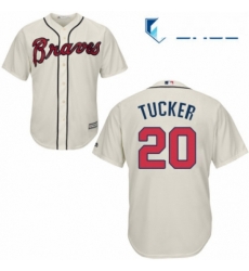Youth Majestic Atlanta Braves 20 Preston Tucker Replica Cream Alternate 2 Cool Base MLB Jersey Youth Majestic Atlanta Braves 20 Preston Tucker Replica Cream Alternate 2 Cool Base MLB Jersey