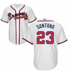Youth Majestic Atlanta Braves 23 Danny Santana Replica White Home Cool Base MLB Jersey Youth Majestic Atlanta Braves 23 Danny Santana Replica White Home Cool Base MLB Jersey