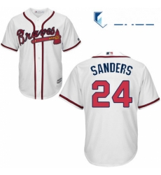 Youth Majestic Atlanta Braves 24 Deion Sanders Replica White Home Cool Base MLB Jersey Youth Majestic Atlanta Braves 24 Deion Sanders Replica White Home Cool Base MLB Jersey