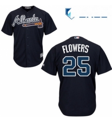 Youth Majestic Atlanta Braves 25 Tyler Flowers Authentic Blue Alternate Road Cool Base MLB Jersey Youth Majestic Atlanta Braves 25 Tyler Flowers Authentic Blue Alternate Road Cool Base MLB Jersey