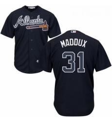 Youth Majestic Atlanta Braves 31 Greg Maddux Replica Blue Alternate Road Cool Base MLB Jersey Youth Majestic Atlanta Braves 31 Greg Maddux Replica Blue Alternate Road Cool Base MLB Jersey