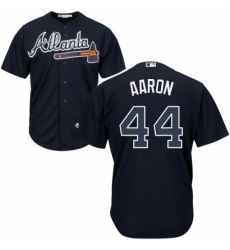 Youth Majestic Atlanta Braves 44 Hank Aaron Authentic Blue Alternate Road Cool Base MLB Jersey Youth Majestic Atlanta Braves 44 Hank Aaron Authentic Blue Alternate Road Cool Base MLB Jersey