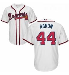 Youth Majestic Atlanta Braves 44 Hank Aaron Authentic White Home Cool Base MLB Jersey Youth Majestic Atlanta Braves 44 Hank Aaron Authentic White Home Cool Base MLB Jersey