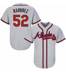 Youth Majestic Atlanta Braves 52 Jose Ramirez Replica Grey Road Cool Base MLB Jersey Youth Majestic Atlanta Braves 52 Jose Ramirez Replica Grey Road Cool Base MLB Jersey