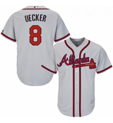 Youth Majestic Atlanta Braves 8 Bob Uecker Replica Grey Road Cool Base MLB Jersey Youth Majestic Atlanta Braves 8 Bob Uecker Replica Grey Road Cool Base MLB Jersey