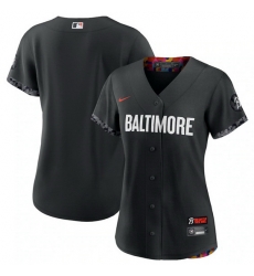 Women Baltimore Orioles Blank Black 2023 City Connect Stitched Baseball Jersey Women Baltimore Orioles Blank Black 2023 City Connect Stitched Baseball Jersey