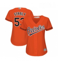 Womens Baltimore Orioles 53 Dan Straily Replica Orange Alternate Cool Base Baseball Jersey Womens Baltimore Orioles 53 Dan Straily Replica Orange Alternate Cool Base Baseball Jersey