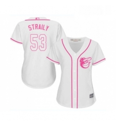 Womens Baltimore Orioles 53 Dan Straily Replica White Fashion Cool Base Baseball Jersey Womens Baltimore Orioles 53 Dan Straily Replica White Fashion Cool Base Baseball Jersey