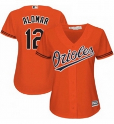 Womens Majestic Baltimore Orioles 12 Roberto Alomar Authentic Orange Alternate Cool Base MLB Jersey Womens Majestic Baltimore Orioles 12 Roberto Alomar Authentic Orange Alternate Cool Base MLB Jersey