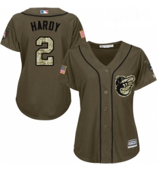 Womens Majestic Baltimore Orioles 2 JJ Hardy Authentic Green Salute to Service MLB Jersey Womens Majestic Baltimore Orioles 2 JJ Hardy Authentic Green Salute to Service MLB Jersey