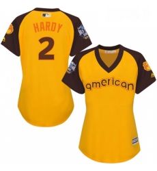 Womens Majestic Baltimore Orioles 2 JJ Hardy Authentic Yellow 2016 All Star American League BP Cool Base MLB Jersey Womens Majestic Baltimore Orioles 2 JJ Hardy Authentic Yellow 2016 All Star American League BP Cool Base MLB Jersey