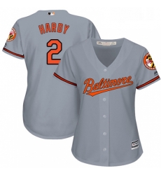 Womens Majestic Baltimore Orioles 2 JJ Hardy Replica Grey Road Cool Base MLB Jersey Womens Majestic Baltimore Orioles 2 JJ Hardy Replica Grey Road Cool Base MLB Jersey