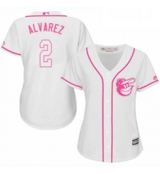 Womens Majestic Baltimore Orioles 2 Pedro Alvarez Replica White Fashion Cool Base MLB Jersey Womens Majestic Baltimore Orioles 2 Pedro Alvarez Replica White Fashion Cool Base MLB Jersey