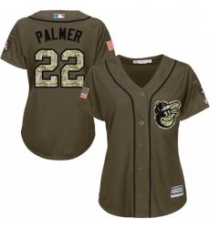 Womens Majestic Baltimore Orioles 22 Jim Palmer Replica Green Salute to Service MLB Jersey Womens Majestic Baltimore Orioles 22 Jim Palmer Replica Green Salute to Service MLB Jersey