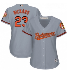 Womens Majestic Baltimore Orioles 23 Joey Rickard Authentic Grey Road Cool Base MLB Jersey Womens Majestic Baltimore Orioles 23 Joey Rickard Authentic Grey Road Cool Base MLB Jersey