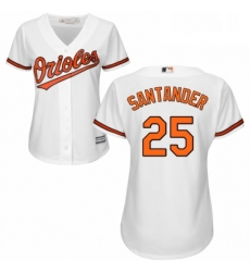 Womens Majestic Baltimore Orioles 25 Anthony Santander Replica White Home Cool Base MLB Jersey Womens Majestic Baltimore Orioles 25 Anthony Santander Replica White Home Cool Base MLB Jersey