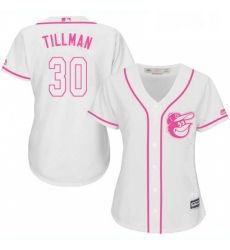 Womens Majestic Baltimore Orioles 30 Chris Tillman Replica White Fashion Cool Base MLB Jersey Womens Majestic Baltimore Orioles 30 Chris Tillman Replica White Fashion Cool Base MLB Jersey