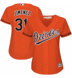Womens Majestic Baltimore Orioles 31 Ubaldo Jimenez Replica Orange Alternate Cool Base MLB Jersey Womens Majestic Baltimore Orioles 31 Ubaldo Jimenez Replica Orange Alternate Cool Base MLB Jersey