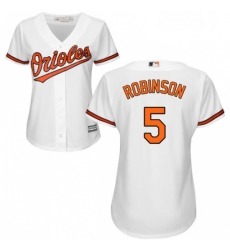 Womens Majestic Baltimore Orioles 5 Brooks Robinson Replica White Home Cool Base MLB Jersey Womens Majestic Baltimore Orioles 5 Brooks Robinson Replica White Home Cool Base MLB Jersey