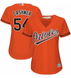 Womens Majestic Baltimore Orioles 54 Andrew Cashner Replica Orange Alternate Cool Base MLB Jersey Womens Majestic Baltimore Orioles 54 Andrew Cashner Replica Orange Alternate Cool Base MLB Jersey