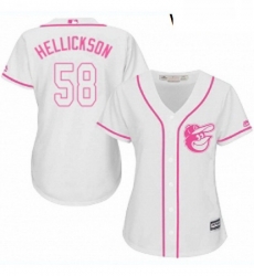 Womens Majestic Baltimore Orioles 58 Jeremy Hellickson Authentic White Fashion Cool Base MLB Jersey Womens Majestic Baltimore Orioles 58 Jeremy Hellickson Authentic White Fashion Cool Base MLB Jersey
