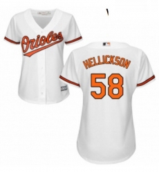 Womens Majestic Baltimore Orioles 58 Jeremy Hellickson Authentic White Home Cool Base MLB Jersey Womens Majestic Baltimore Orioles 58 Jeremy Hellickson Authentic White Home Cool Base MLB Jersey