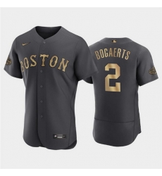 Men Boston Red Sox 2 Xander Bogaerts 2022 All Star Charcoal Flex Base Stitched Jersey Men Boston Red Sox 2 Xander Bogaerts 2022 All Star Charcoal Flex Base Stitched Jersey