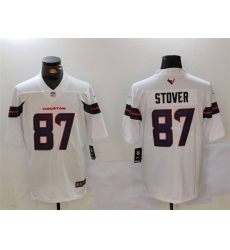 Men Houston Texans 87 Cade Stover White Vapor Untouchable Stitched Footb Men Houston Texans 87 Cade Stover White Vapor Untouchable Stitched Footb
