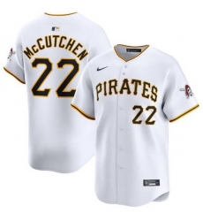 Men Pittsburgh Pirates 22 Andrew McCutchen White Home Limited Stitched Baseball Jersey Men Pittsburgh Pirates 22 Andrew McCutchen White Home Limited Stitched Baseball Jersey