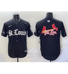 Men St Louis Cardinals Team Big Logo Black 27Gothic Legacy Edition 27 Vapor Premier Limited Stitched Baseball Jersey Men St Louis Cardinals Team Big Logo Black 27Gothic Legacy Edition 27 Vapor Premier Limited Stitched Baseball Jersey