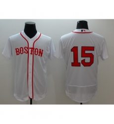 Men's Boston Red Sox #15 Dustin Pedroia White Replica Home Jersey Men's Boston Red Sox #15 Dustin Pedroia White Replica Home Jersey