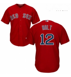 Mens Majestic Boston Red Sox 12 Brock Holt Replica Red Alternate Home Cool Base MLB Jersey Mens Majestic Boston Red Sox 12 Brock Holt Replica Red Alternate Home Cool Base MLB Jersey