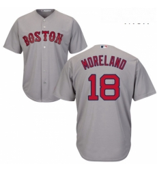 Mens Majestic Boston Red Sox 18 Mitch Moreland Replica Grey Road Cool Base MLB Jersey Mens Majestic Boston Red Sox 18 Mitch Moreland Replica Grey Road Cool Base MLB Jersey