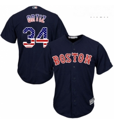 Mens Majestic Boston Red Sox 34 David Ortiz Authentic Navy Blue USA Flag Fashion MLB Jersey Mens Majestic Boston Red Sox 34 David Ortiz Authentic Navy Blue USA Flag Fashion MLB Jersey