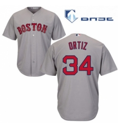 Mens Majestic Boston Red Sox 34 David Ortiz Replica Grey Road Cool Base MLB Jersey Mens Majestic Boston Red Sox 34 David Ortiz Replica Grey Road Cool Base MLB Jersey
