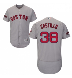 Mens Majestic Boston Red Sox 38 Rusney Castillo Grey Road Flex Base Authentic Collection 2018 World Series Jersey Mens Majestic Boston Red Sox 38 Rusney Castillo Grey Road Flex Base Authentic Collection 2018 World Series Jersey