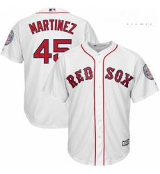 Mens Majestic Boston Red Sox 45 Pedro Martinez Replica White Cooperstown MLB Jersey Mens Majestic Boston Red Sox 45 Pedro Martinez Replica White Cooperstown MLB Jersey