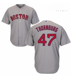 Mens Majestic Boston Red Sox 47 Tyler Thornburg Replica Grey Road Cool Base MLB Jersey Mens Majestic Boston Red Sox 47 Tyler Thornburg Replica Grey Road Cool Base MLB Jersey
