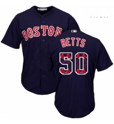 Mens Majestic Boston Red Sox 50 Mookie Betts Authentic Navy Blue Team Logo Fashion Cool Base MLB Jersey Mens Majestic Boston Red Sox 50 Mookie Betts Authentic Navy Blue Team Logo Fashion Cool Base MLB Jersey