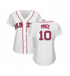 Womens Boston Red Sox 10 David Price Replica White Home Baseball Jersey Womens Boston Red Sox 10 David Price Replica White Home Baseball Jersey