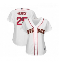 Womens Boston Red Sox 25 Steve Pearce Authentic White 2019 Gold Program Cool Base Baseball Jersey Womens Boston Red Sox 25 Steve Pearce Authentic White 2019 Gold Program Cool Base Baseball Jersey