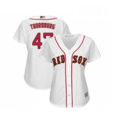 Womens Boston Red Sox 47 Tyler Thornburg Authentic White 2019 Gold Program Cool Base Baseball Jersey Womens Boston Red Sox 47 Tyler Thornburg Authentic White 2019 Gold Program Cool Base Baseball Jersey