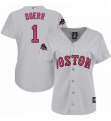 Womens Majestic Boston Red Sox 1 Bobby Doerr Authentic Grey Road 2018 World Series Champions MLB Jersey Womens Majestic Boston Red Sox 1 Bobby Doerr Authentic Grey Road 2018 World Series Champions MLB Jersey