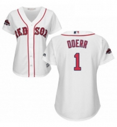 Womens Majestic Boston Red Sox 1 Bobby Doerr Authentic White Home 2018 World Series Champions MLB Jersey Womens Majestic Boston Red Sox 1 Bobby Doerr Authentic White Home 2018 World Series Champions MLB Jersey