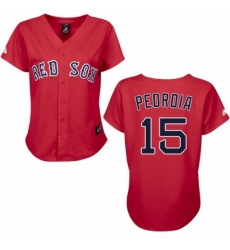 Womens Majestic Boston Red Sox 15 Dustin Pedroia Authentic Red MLB Jersey Womens Majestic Boston Red Sox 15 Dustin Pedroia Authentic Red MLB Jersey