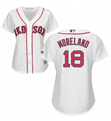Womens Majestic Boston Red Sox 18 Mitch Moreland Replica White Home MLB Jersey Womens Majestic Boston Red Sox 18 Mitch Moreland Replica White Home MLB Jersey