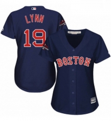 Womens Majestic Boston Red Sox 19 Fred Lynn Authentic Navy Blue Alternate Road 2018 World Series Champions MLB Jersey Womens Majestic Boston Red Sox 19 Fred Lynn Authentic Navy Blue Alternate Road 2018 World Series Champions MLB Jersey