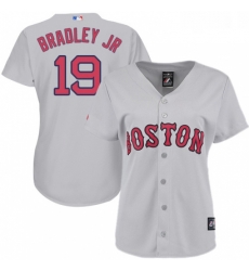Womens Majestic Boston Red Sox 19 Jackie Bradley Jr Replica Grey Road MLB Jersey Womens Majestic Boston Red Sox 19 Jackie Bradley Jr Replica Grey Road MLB Jersey